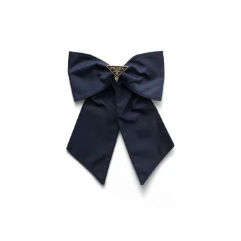 PRADA Recycled Polyamide Metal Nylon Enamel Hair Clips Women's Blue