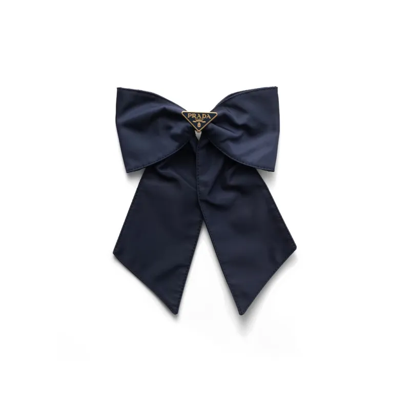 PRADA Recycled Polyamide Metal Nylon Enamel Hair Clips Women's Blue-0