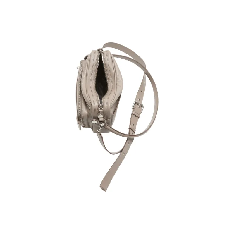 Acne Studios Calfskin One Shoulder Handbag Trumpets Women's Taupe-1