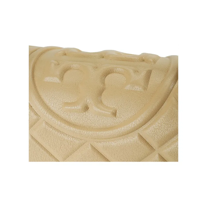TORY BURCH Fleming Leather Crossbody Bag, Shoulder Bag Trumpets Women's Yellow-4