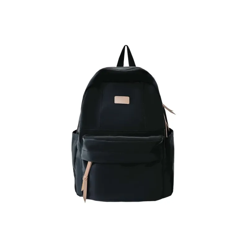 BUBM Composite Cloth Backpack Regular Unisex Black/Ecru/Green/Burgundy-12