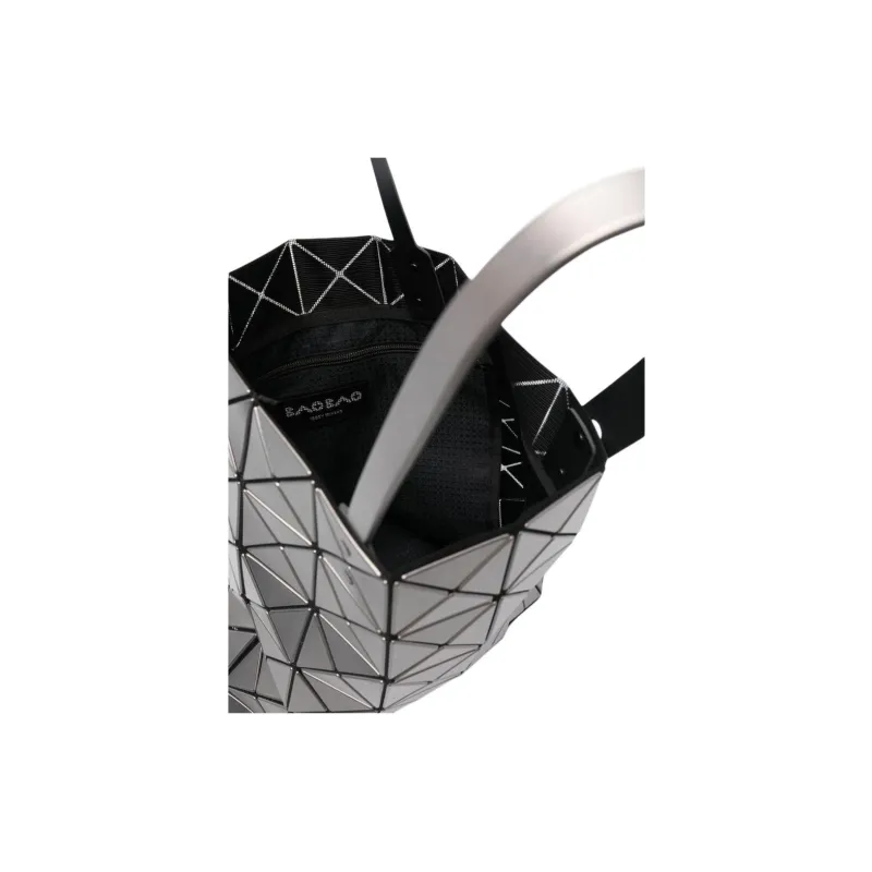 ISSEY MIYAKE PVC Handbag Women's Silver-3