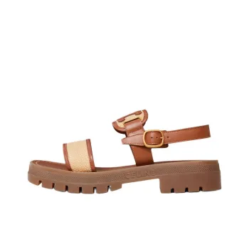 CELINE Clea Triomphe One Strap Sandals 4cm Women's Brown