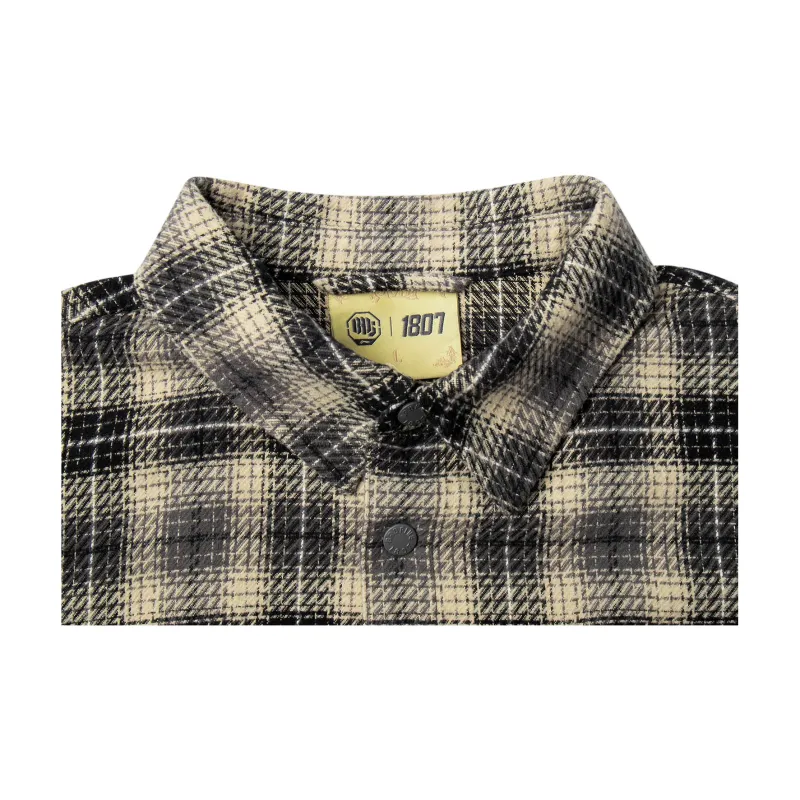 LiNing Basketball Collection Rebel Collection Shirt Men's Coal Smoke Gray Plaid-2