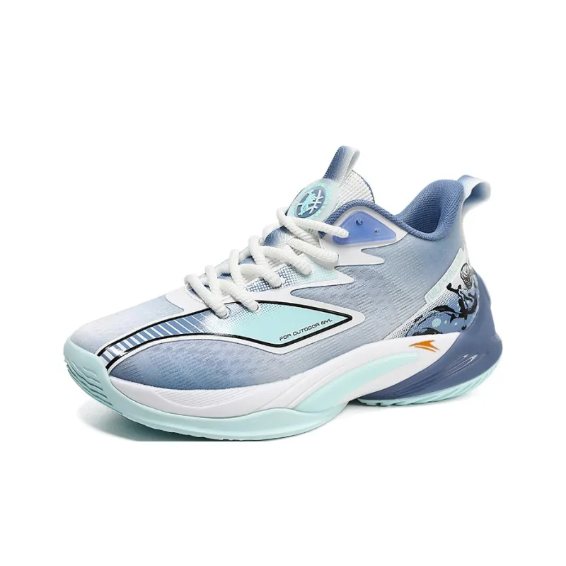 Kinglake Cushioning, Slip Resistant, And Abrasion Resistant Low Top Basketball Shoes Men's Soft Blue-2