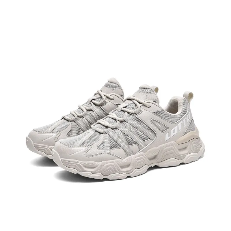 LOTTO Cushioned Slip-Resistant Abrasion-Resistant Low-Top Outdoor Shoes Women's Greige-2
