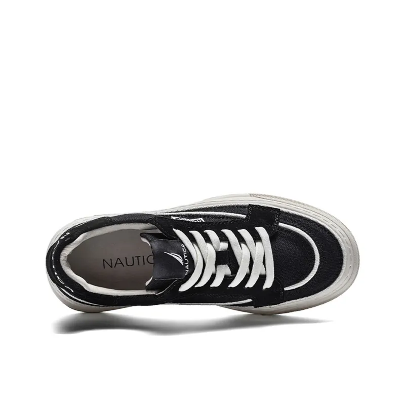NAUTICA Canvas Shoes Women's Low Top Black-3