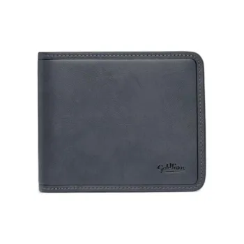 GOLDLION Cow Leather Wallet Women's Gray