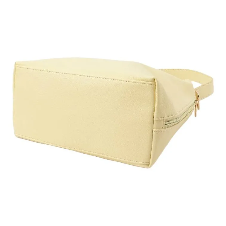 ALICE MARTHA Pure Vegan Leather Shoulder Bag Women's Butter-3