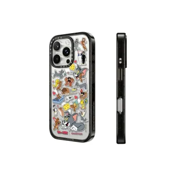 CASETIFY PC+TPU Material Tom And Jerry Sticker Phone Cases Compatibility With IPhone 15/16 Collection