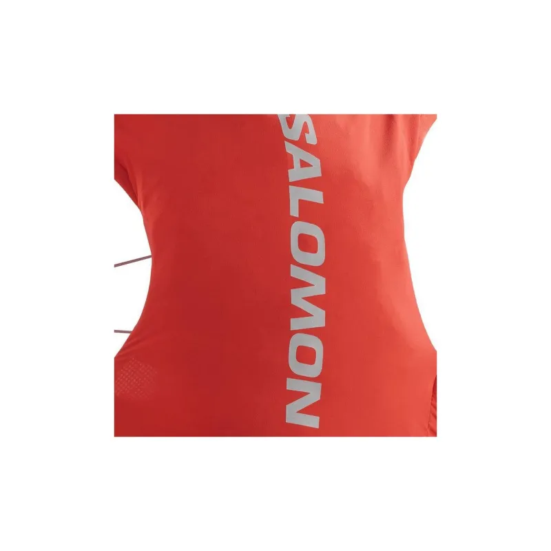 SALOMON Polyester Backpack Trumpets Men's Fire Red & Ebony & Cabernet Sauvignon-2