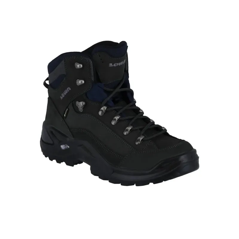 Lowa Renegade Anti Slip And Wear Resistant Water Resistant High Top Outdoor Shoes Men's Dark Gray-1