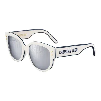 DIOR Acetate Square Sunglasses Women's White