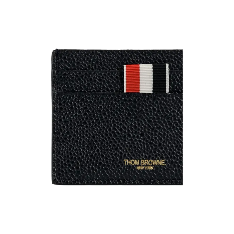 THOM BROWNE Logo Printed Striped Card Holder-2