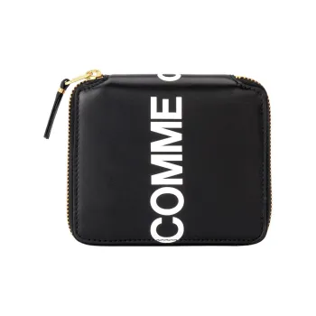 CDG Play Leather Wallet Men's Black