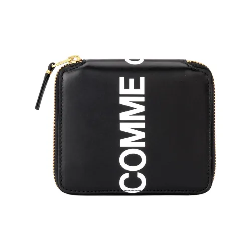 CDG Play Leather Wallet Men's Black