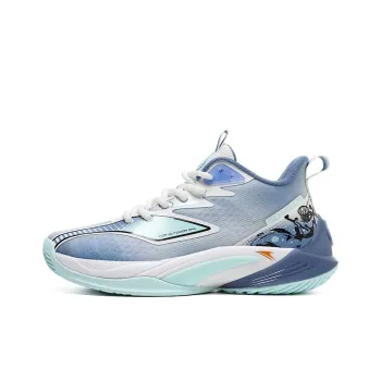Kinglake Cushioning, Slip Resistant, And Abrasion Resistant Low Top Basketball Shoes Men's Soft Blue