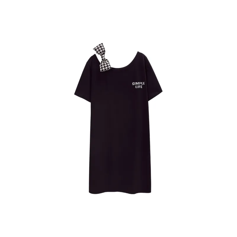 Gongdie Nightgown Women's Black-0