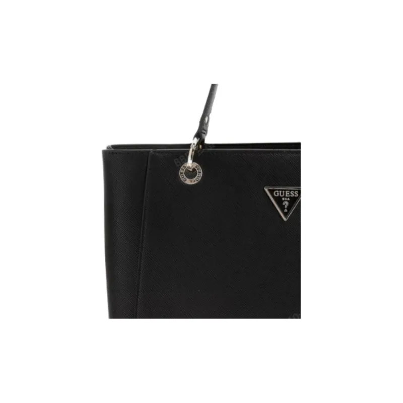 GUESS Polyurethane Tote Bag Shopping Bag Handbag Shoulder Bag Women's Black-2