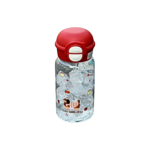 Sweet Pillow House 500ml Cartoon Double Drinking Straw Cup