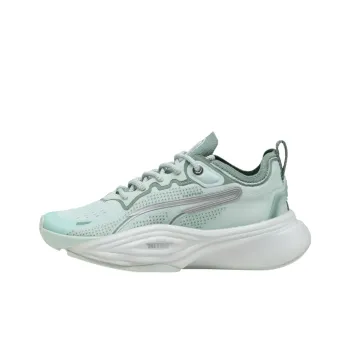 PUMA Pwr Nitro Anti Slip Wear Resistant Low Top Casual Running Shoes Women's Blue Green