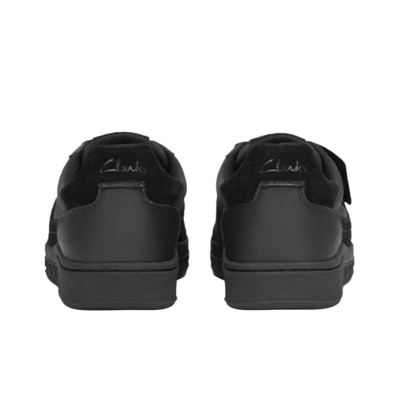 Clarks Black Warrior CraftRally Mi Low-Top Skateboard Shoes Men's Black-2