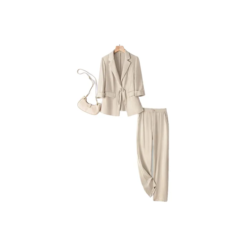 Cypress House Casual Suit Women's Milk Coffee-4