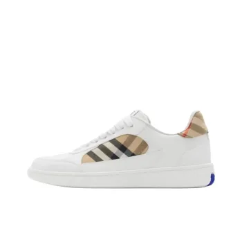 Burberry Terrace Low Top Skateboard Shoes Women's White