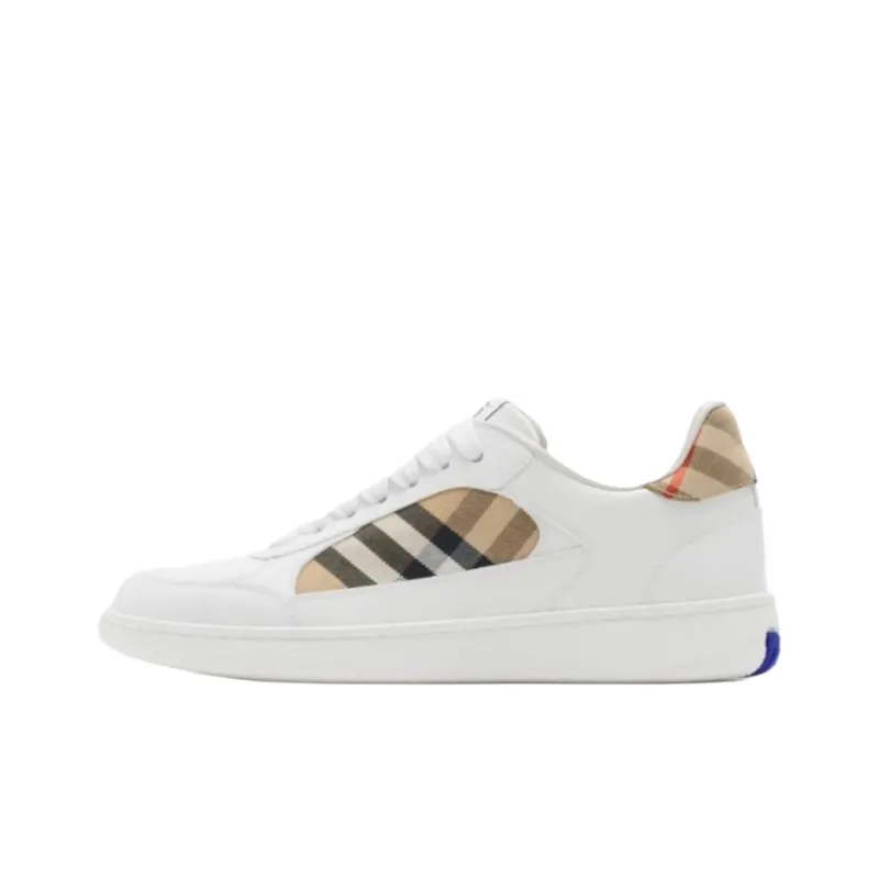 Burberry Terrace Low Top Skateboard Shoes Women's White-0