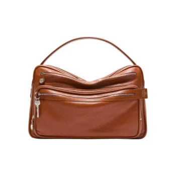 Acne Studios Calfskin Shoulder Bag, Crossbody Bag, Handbag Women's Cognac Brown
