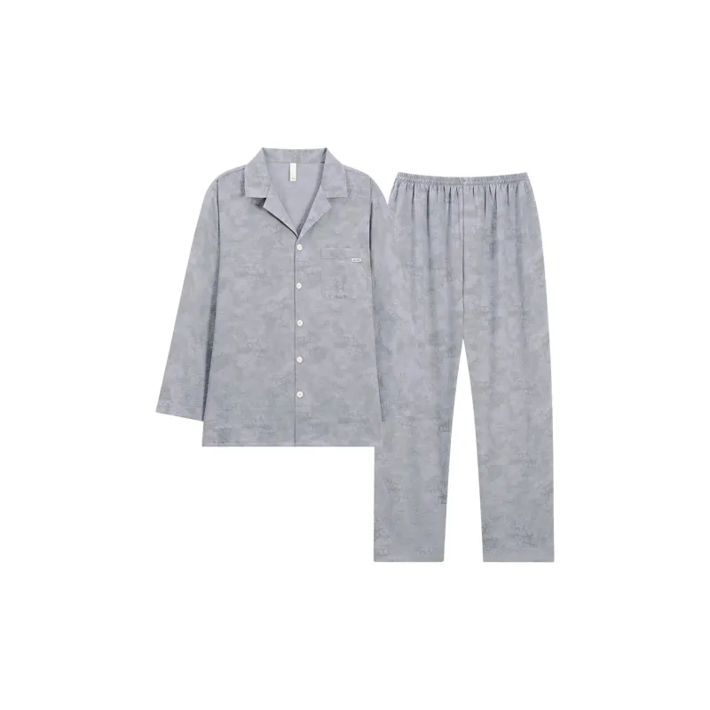 XIAFENYAN Pajama Set Unisex Blue-8