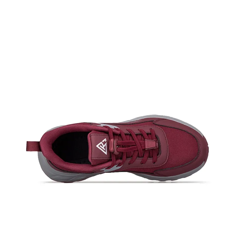Recreation Cushioning Breathable Lightweight Low-Top Casual Shoes Women's Maroon-2