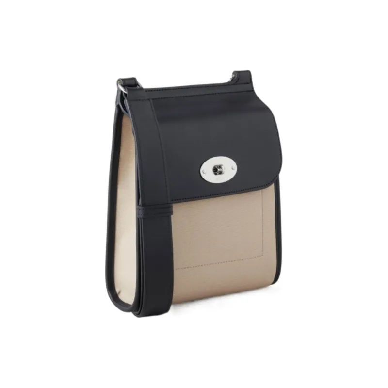 Mulberry Cotton Shoulder Bag Trumpets Men's Black-1