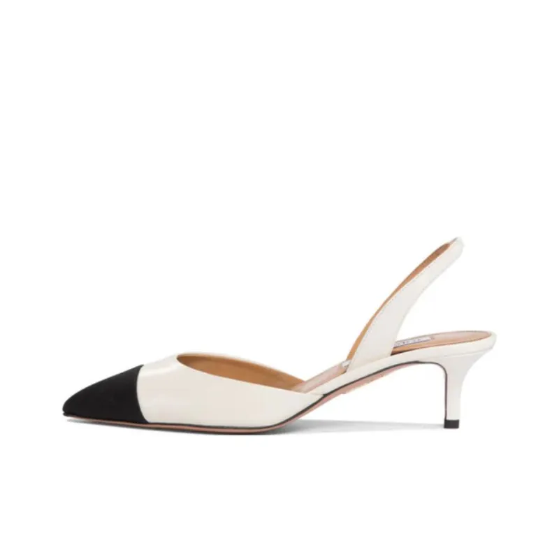 AQUAZZURA MILANESE Slim Heel High Heels 5cm Women's White-0