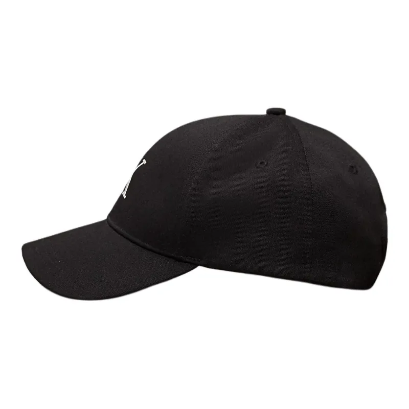 CALVIN KLEIN Recycled Polyester, Polyester, Recycled Mixed Polyester Twill Baseball Caps Men's Black-2