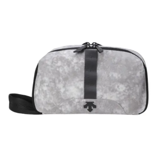 DESCENTE Polyester Handbag Small Size Men's Gray