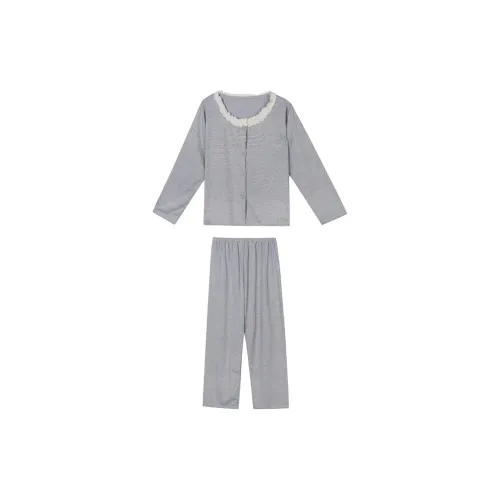 Joycefuuu Bra Pajama Set Women's Gray