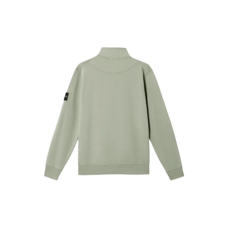 STONE ISLAND Logo Patch Half Zip Sweatshirt-1