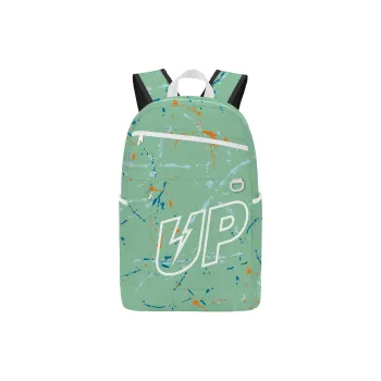 TURN UP Polyester Student Backpack Regular Unisex Green