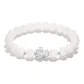 Chinese Auspicious Animal Beaded Bracelet (999 Fine Silver) White