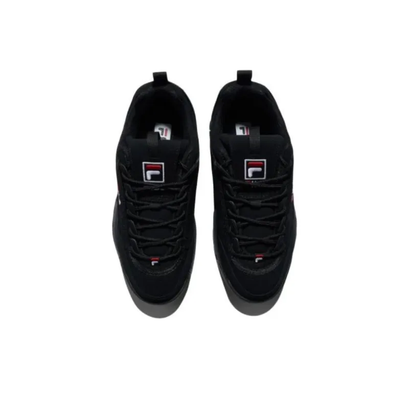 FILA Disruptor 2 Anti Slip Wear Resistant Low Top Running Shoes Unisex Black-3