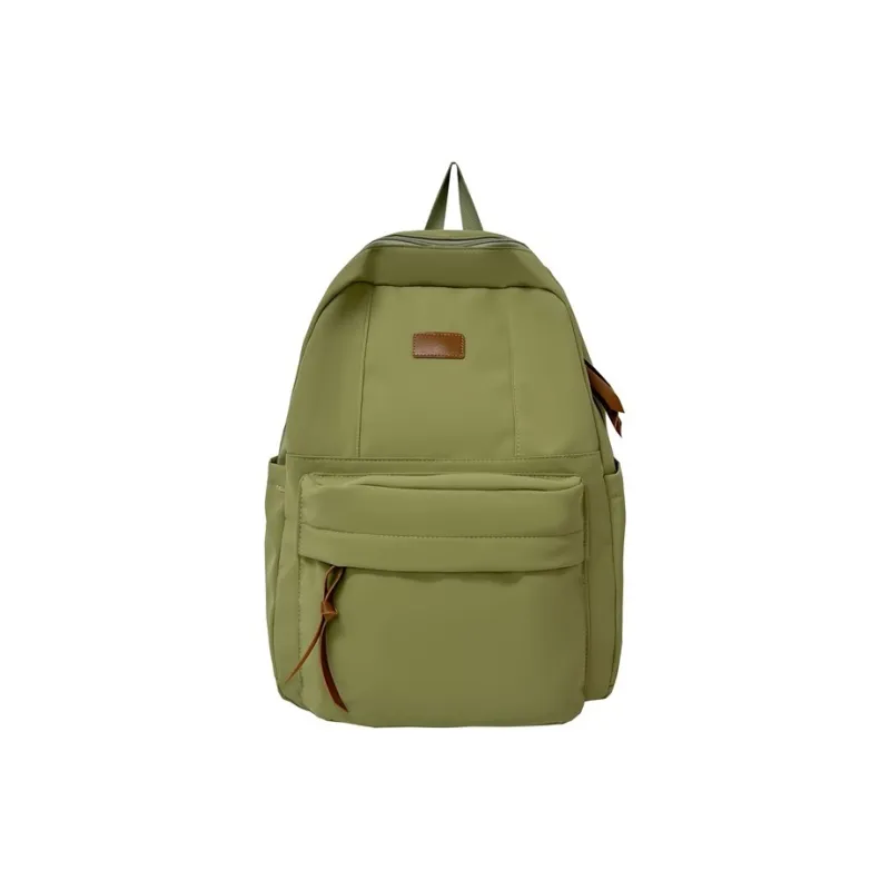 BUBM Composite Cloth Backpack Regular Unisex Black/Ecru/Green/Burgundy-0