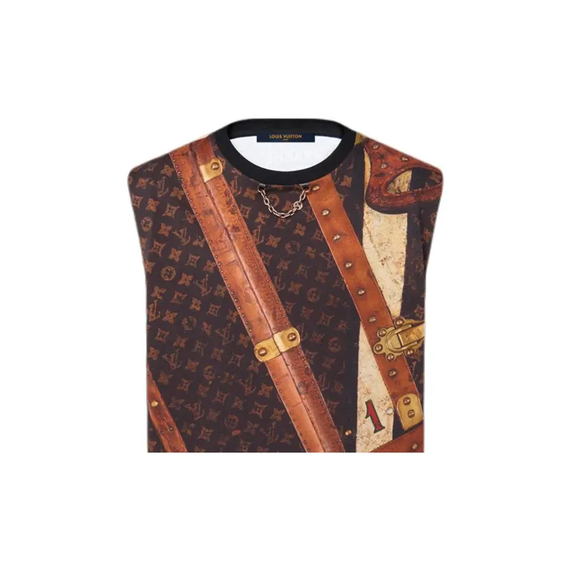 LOUIS VUITTON T Shirt Women's Brown-3