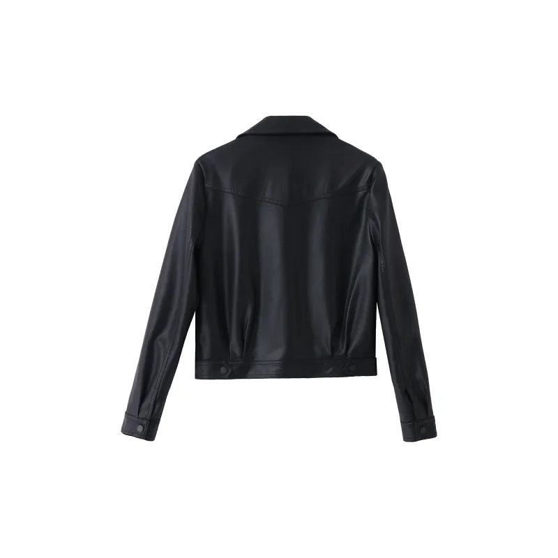 Yi Mengyuan Leather Jacket Women's-1