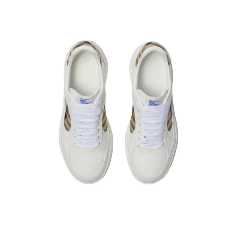 Burberry Terrace Low Top Skateboard Shoes Men's White-2