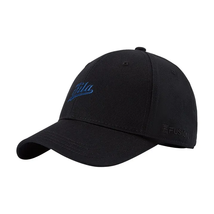 FILA FUSION Cotton Baseball Caps Unisex Pitch Black-2