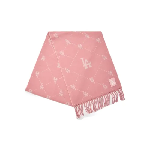 MLB Acrylic Knit Scarves Unisex Pink