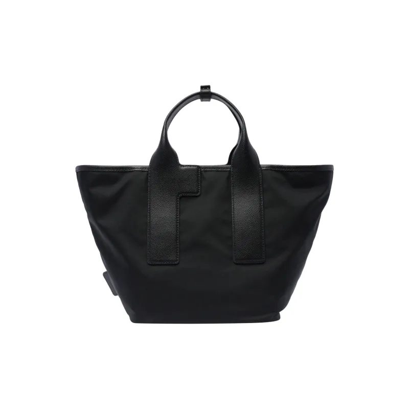 Furla Piuma Nylon One Shoulder Handbags Medium Size Women's Black-2