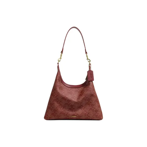 LOSEA Three Gorges Museum, Collaboration Artificial Leather Shoulder Bag Medium Size Women's Multicolor