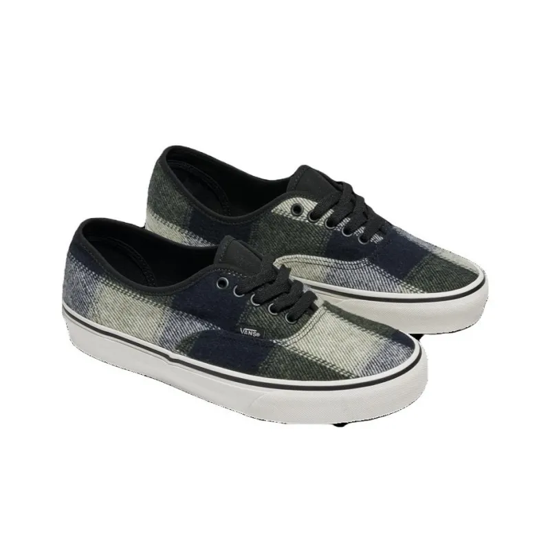Authentic Vans 'Brushed Plaid Olive Green Black'-2